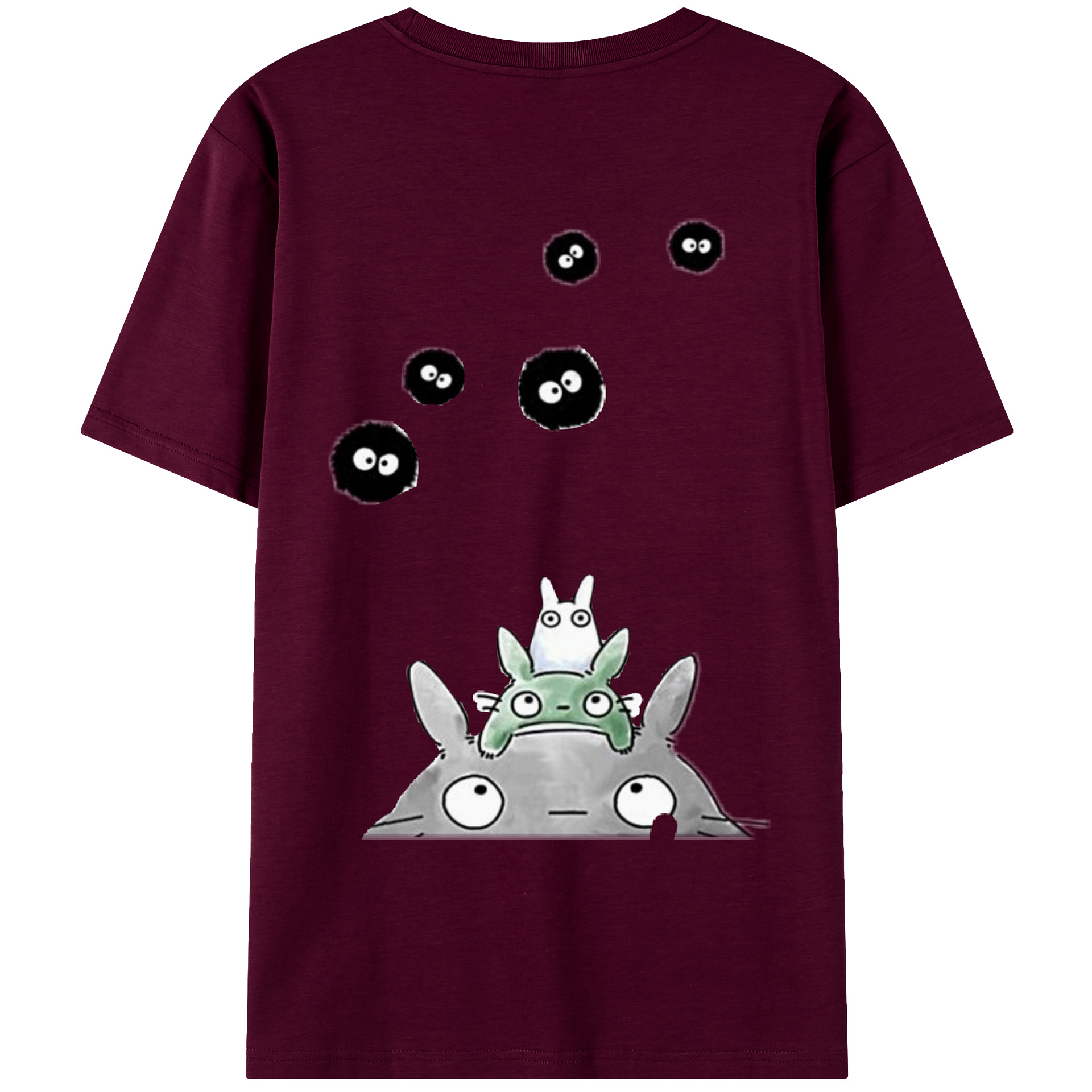 （画像用） となりのトトロ 草壁メイ 草壁サツキ My Neighbor Totoro Satsuki Kusakabe Mei Kusakabe レディース半袖Tシャツ(バックプリント)
